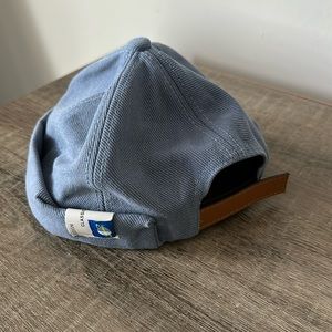 Blue bill-less hat